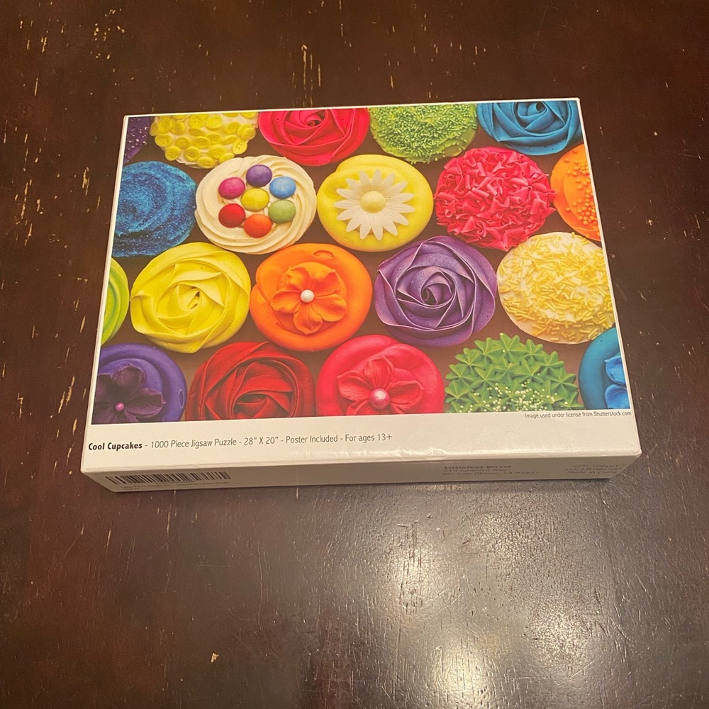 Cool cupcakes color craft puzzle